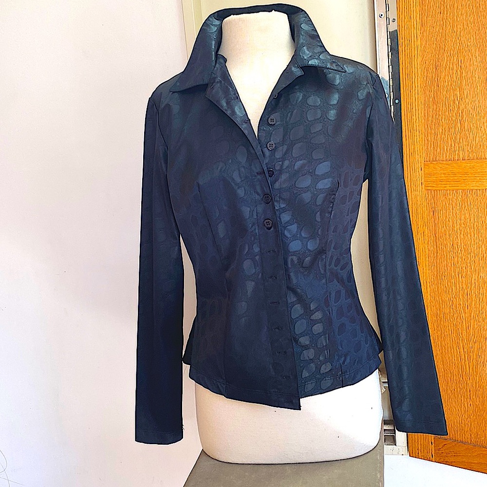 Betsey Johnson satin shirt